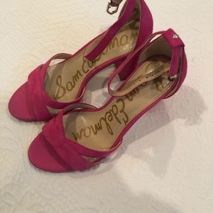 Sam Edelman strappy hot pink sandals
